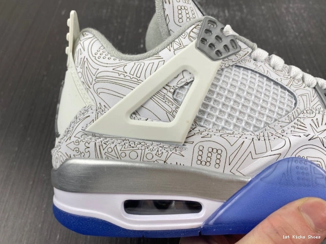 1st Kicks Shoes 705333-105 30th 4 Jordan Retro Laser Anniversary 0712